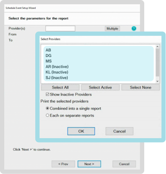 EXACT select providers